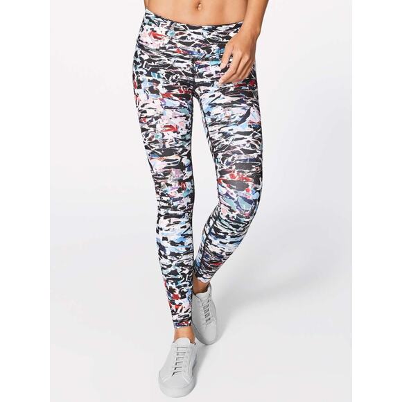 Lululemon Wunder Under Full On Luxtreme Legging Multi Abstract 8 Gym Workout - Picture 3 of 8